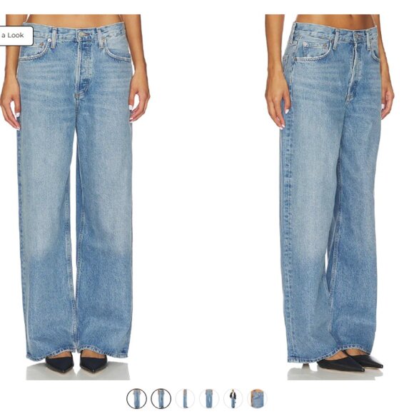 Agolde Denim - Agolde Low Slung Baggy Jeans in Libertine Size 25